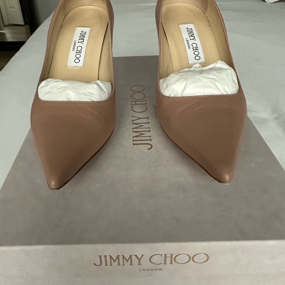 Jimmy Choo Women's Tan Heels (38)